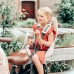Seggiolino per bambini per biciclette Urban Iki Rear seat Frame mounting Sakura Pink/Shinju White