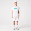 T-shirt da uomo Lacoste Core Performance bianco chiaro/verde
