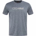 T-shirt sportiva da uomo Czech Virus in tessuto riciclato grigio