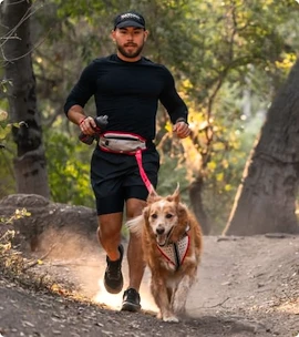 Tasca cintura da corsa Nathan  K9 Series Runner's Waistpack With Leash