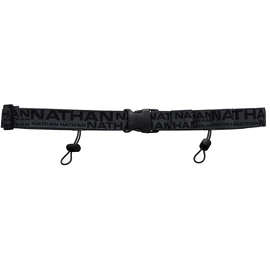 Tasca cintura da corsa Nathan Race Number Nutrition Waistbelt Black/Refletive