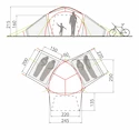 Tenda VAUDE  Badawi 4P Sand
