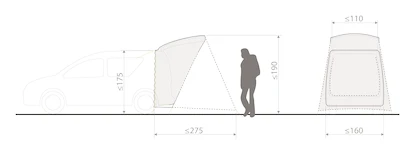 Tenda VAUDE  Drive Trunk Linen