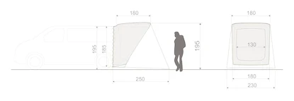 Tenda VAUDE  Drive Van Trunk Linen