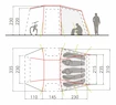 Tenda VAUDE  Drive Van XT 5P Sand