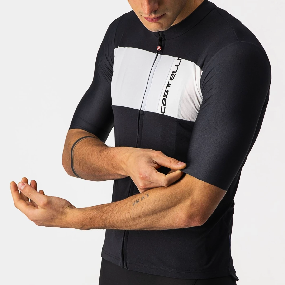 Castelli Prologo 7 Light Nero/Argento Grigio/Ivorio