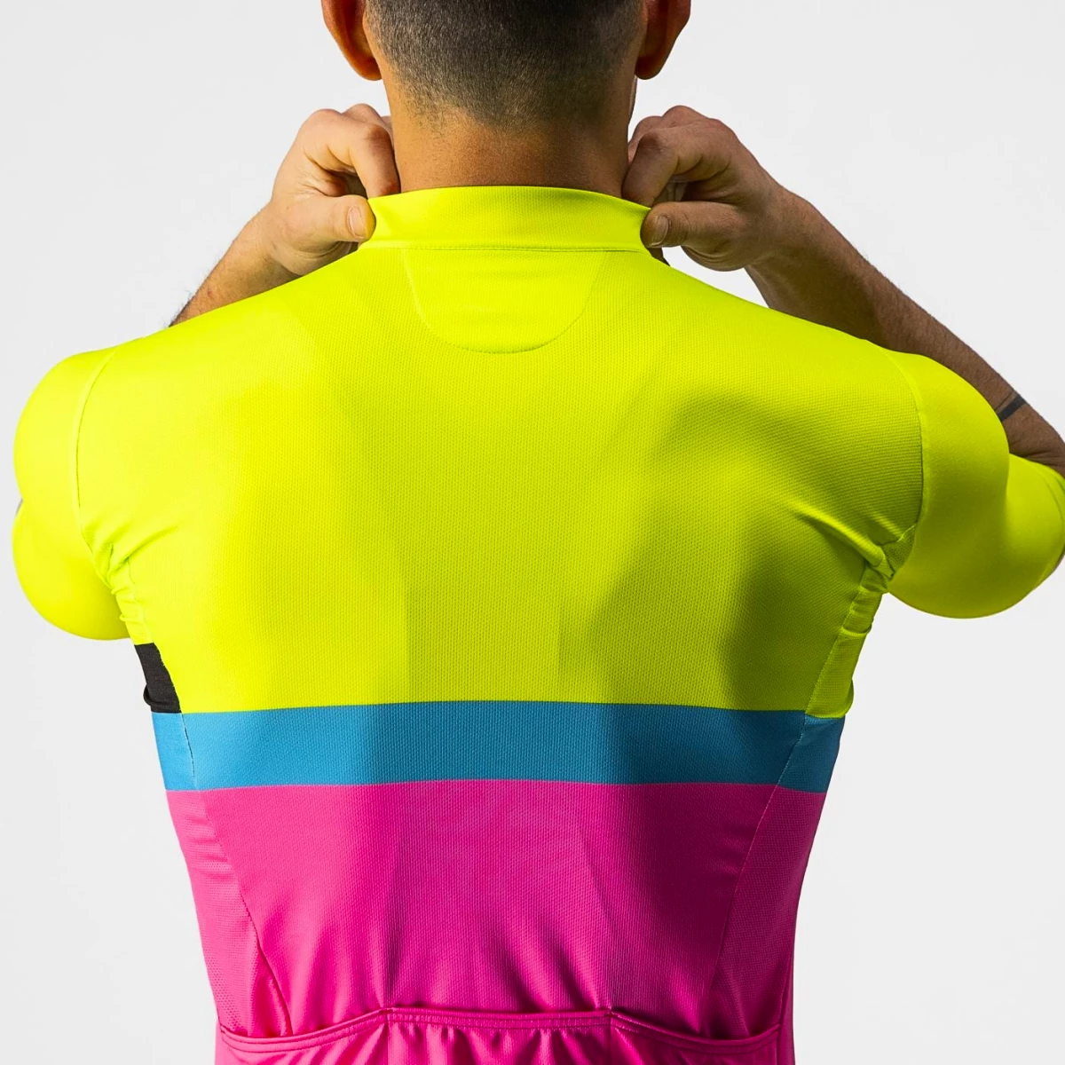 Castelli A Blocco Electric Lime/Nero/Blu/Magenta