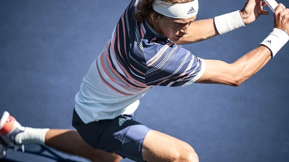 Alexander Zverev e il nuovo abbigliamento adidas