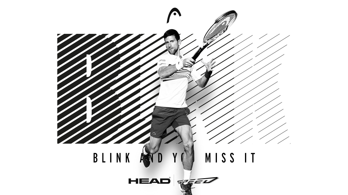 Le racchette da tennis Head Graphene 360+ Speed sono lo strumento vincente di Novak Djokovic