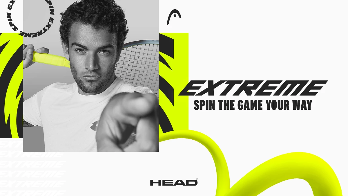 Matteo Berrettini gioca con le racchette da tennis Head Graphene 360+ Extreme