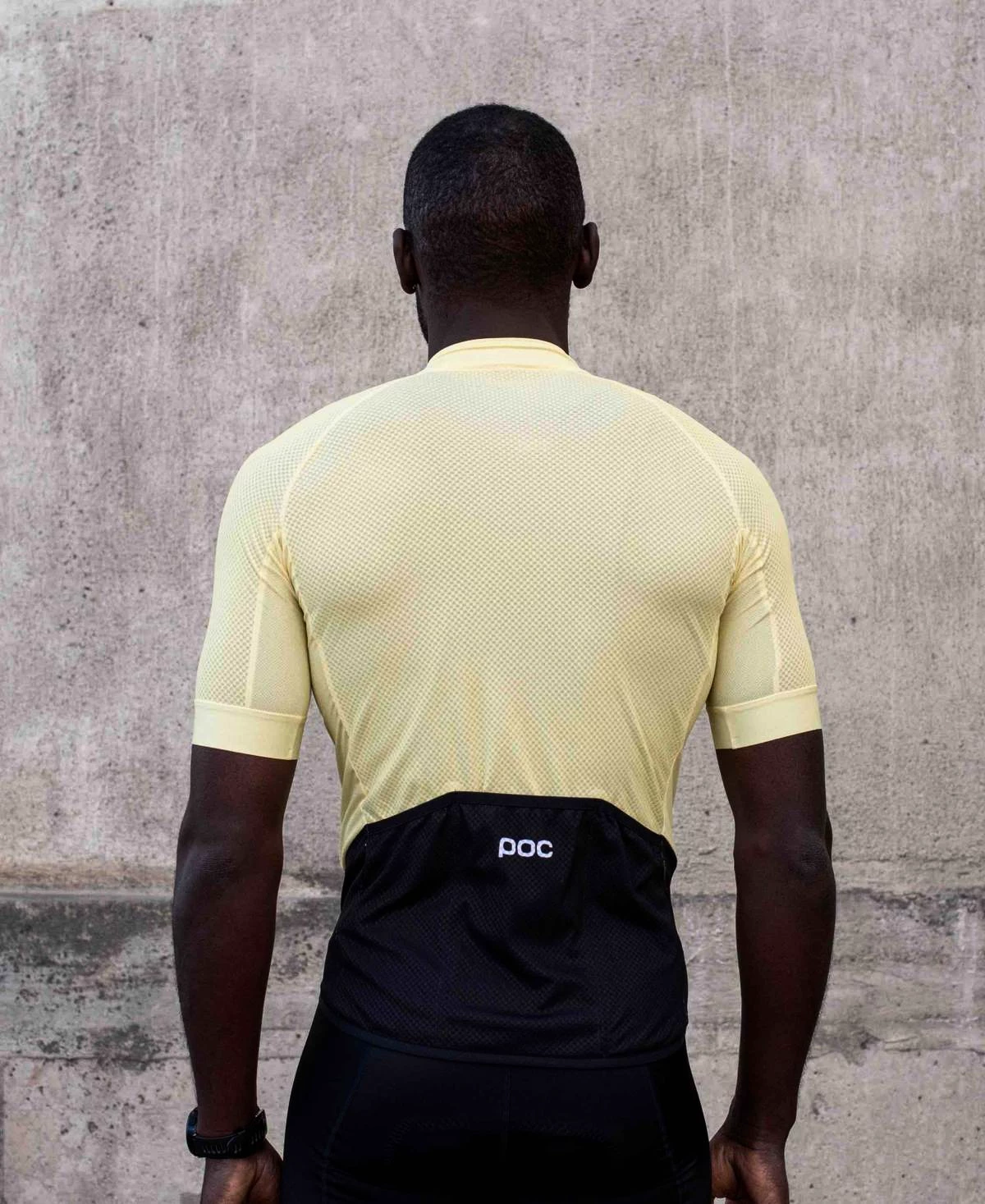 Maglia da ciclismo POC Essential Road Logo Jersey Giallo zolfo