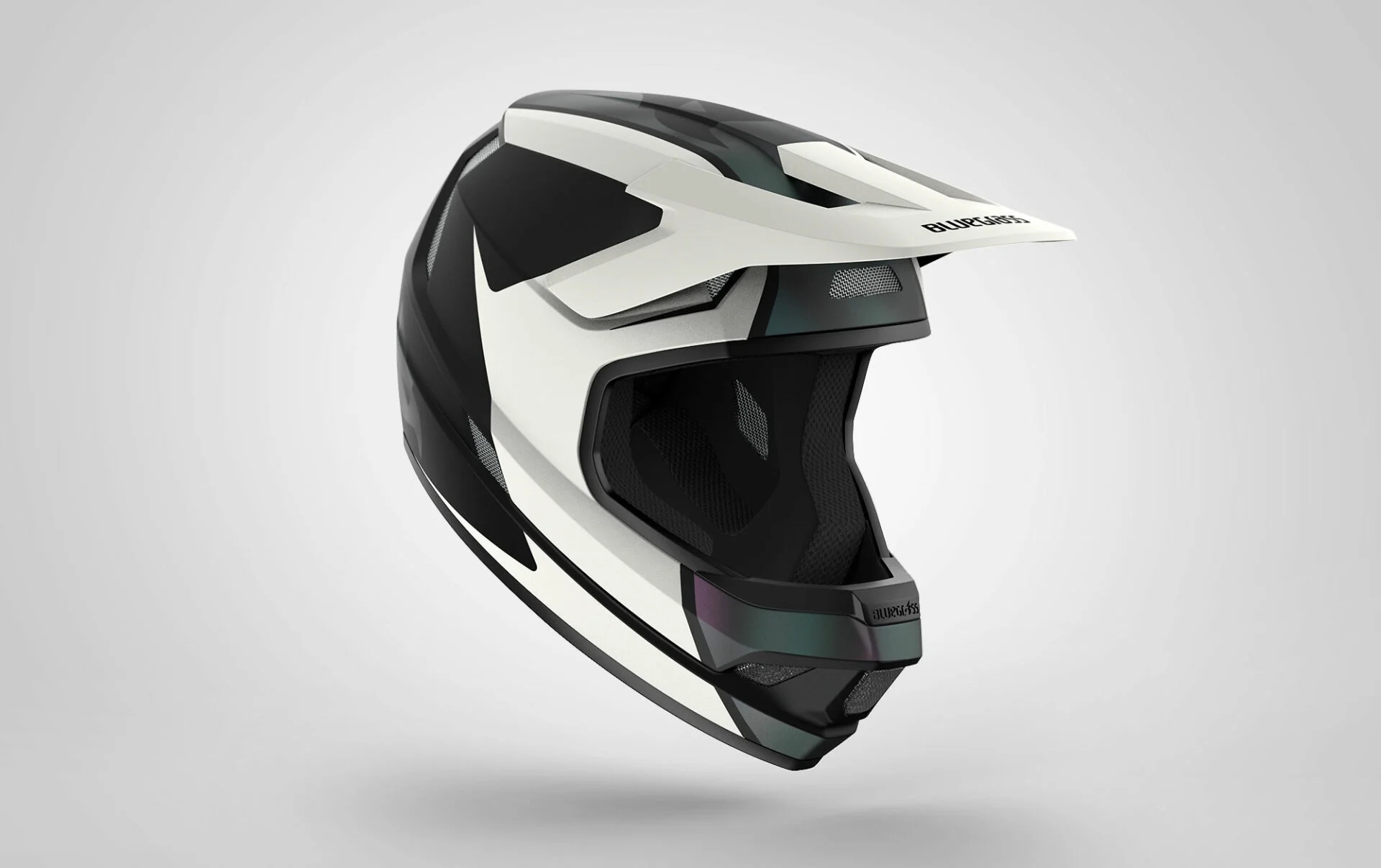 Casco da ciclismo Bluegrass Legit Bianco Iridescente