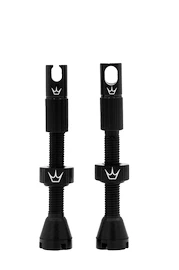 Valvola tubeless PEATY'S X chris king (mk2) black tubeless valves 42mm (ptv2-42-blk-12)