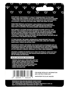 Valvola tubeless PEATY'S  X chris king (mk2) bourbon tubeless valves - 80mm (ptv2-80-brb-12)