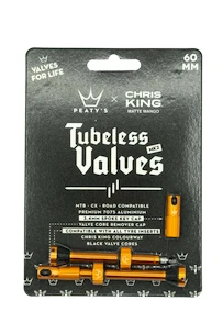 Valvola tubeless PEATY'S  X chris king (mk2) mango tubeless valves 60mm (ptv2-60-mng-12)