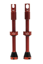 Valvola tubeless PEATY'S X chris king (mk2) red tubeless valves 60mm (ptv2-60-red-12)