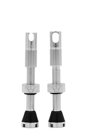 Valvola tubeless PEATY'S X chris king (mk2) silver tubeless valves 42mm (ptv2-42-sil-12)