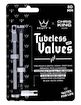 Valvola tubeless PEATY'S  X chris king (mk2) silver tubeless valves - 80mm (ptv2-80-sil-12)