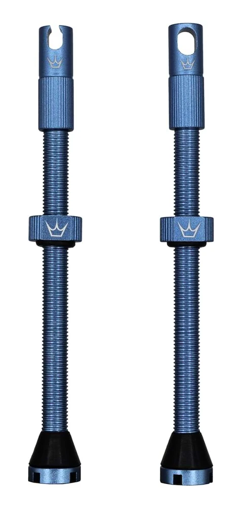 Valvola tubeless PEATY'S  X chris king (mk2) turquoise tubeless valves - 80mm (ptv2-80-trq-12)
