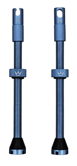 Valvola tubeless PEATY'S  X chris king (mk2) turquoise tubeless valves - 80mm (ptv2-80-trq-12)