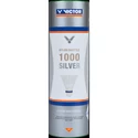 Volani da badminton Victor  Nylon Shuttle 1000 Silver - White 6 Pack