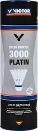 Volani da badminton Victor Nylon Shuttle 3000 Platin - White (6 Pack)